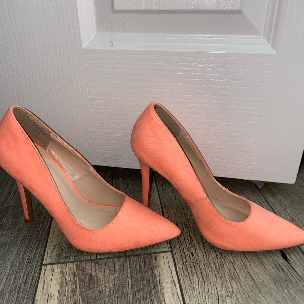 Peach heels